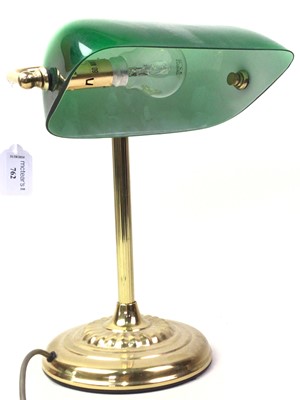 Lot 762 - BANK TELLER'S TABLE LAMP