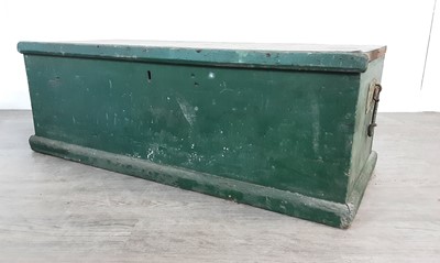 Lot 800 - TWO WOODEN TOOLBOXES