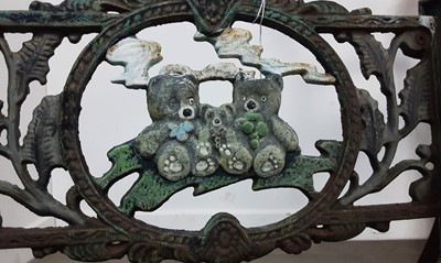 Lot 821 - CHILD'S CAST IRON ROCKING CHAIR