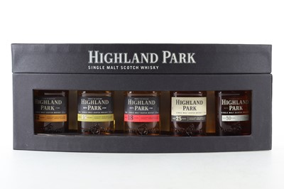 Lot 53 - HIGHLAND PARK TASTING COLLECTION MINIATURE SET (5 X 5CL)