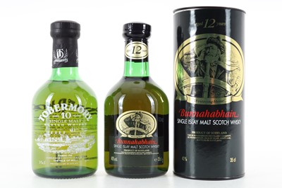 Lot 57 - BUNNAHABHAIN 12 YEAR OLD 35CL AND TOBERMORY 10 YEAR OLD 35CL