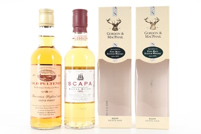 Lot 59 - SCAPA 1993 GORDON & MACPHAIL 35CL AND OLD PULTENEY 8 YEAR OLD GORDON & MACPHAIL 35CL