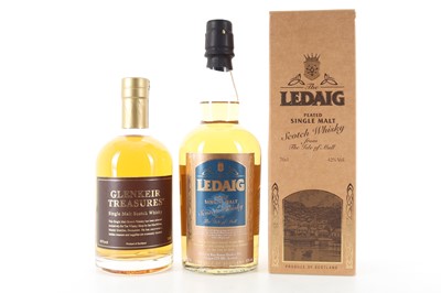 Lot 70 - LEDAIG 1996 8 YEAR OLD GLENKEIR TREASURES 50CL AND LEDAIG BURN STEWART