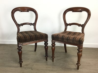 Lot 31 - SET OF VICTORIAN MAHOGANY DINING CHAIRS