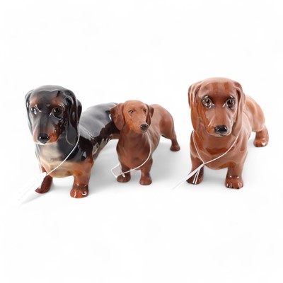 Lot 1354 - BESWICK, THREE DOG FIGURES