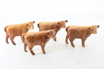 Lot 1368 - BESWICK, SIX HIGHLAND CATTLE FIGURES