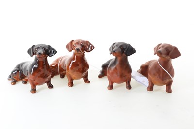 Lot 1384 - BESWICK, SEVEN DOG FIGURES