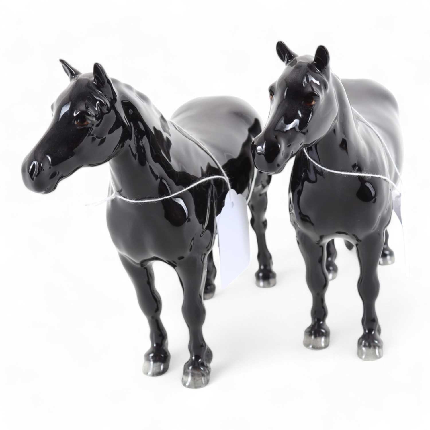 Lot 1388 - BESWICK, TWO HORSE FIGURES