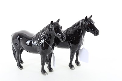 Lot 1388 - BESWICK, TWO HORSE FIGURES