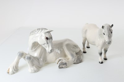 Lot BESWICK, TWO HORSE FIGURES