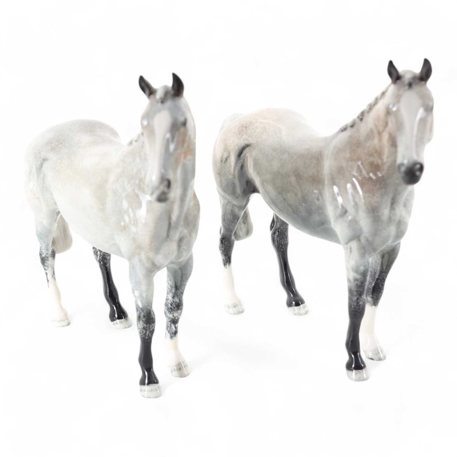Lot 1397 - BESWICK, TWO HORSE FIGURES