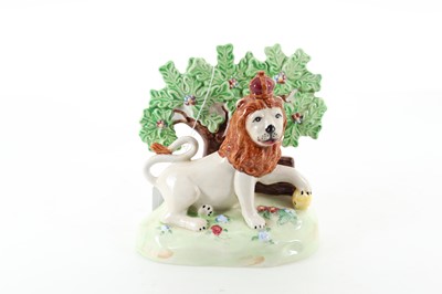 Lot 1401 - BESWICK, TWO STAFFORDSHIRE STYLE ANIMAL FIGURES