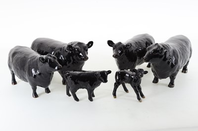 Lot BESWICK, SIX CATTLE FIGURES