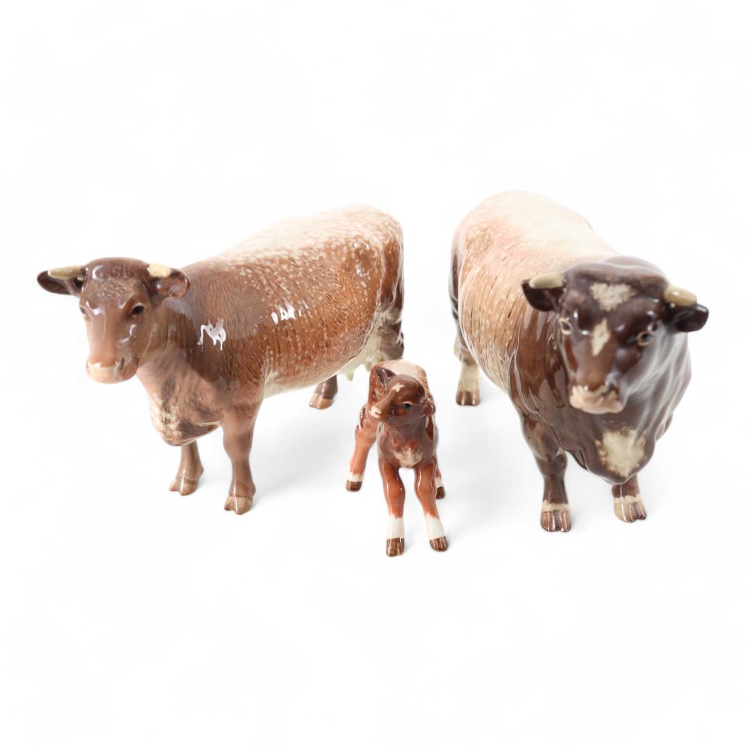 Lot 1405 - BESWICK, THREE CATTLE FIGURES