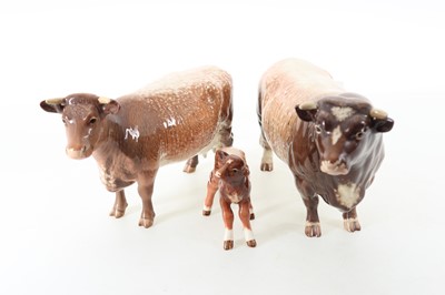 Lot BESWICK, THREE CATTLE FIGURES