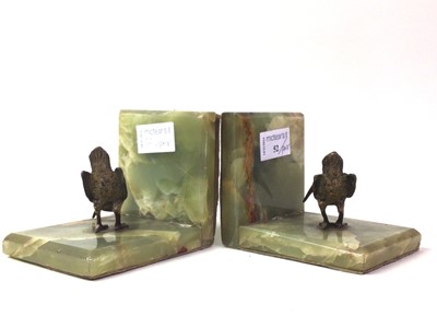 Lot 52 - PAIR OF ONYX BOOKENDS