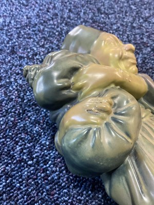 Lot 1411 - HARRY TITTENSOR FOR ROYAL DOULTON, TITANIAN GLAZE FIGURE