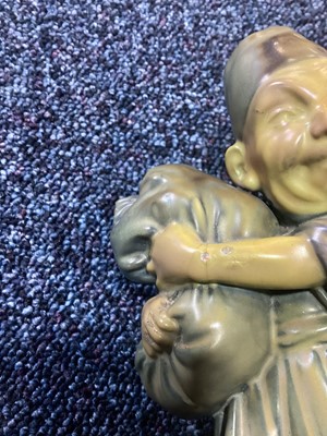 Lot 1411 - HARRY TITTENSOR FOR ROYAL DOULTON, TITANIAN GLAZE FIGURE