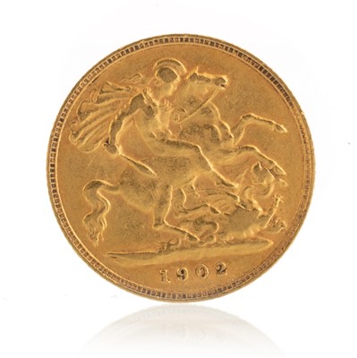 Lot 128 - EDWARD VII HALF SOVEREIGN