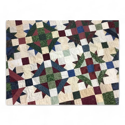 Lot 1413 - NORTH AMERICAN PATCHWORK QUILT