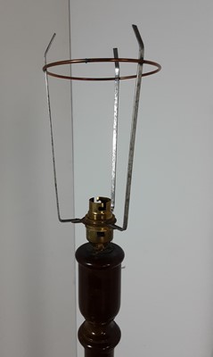 Lot 232 - MAHOGANY STANDARD LAMP