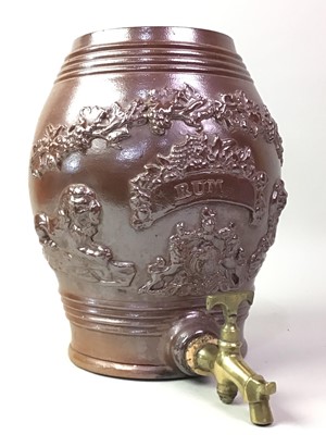 Lot 234 - RUM BARREL WITH BRASS TAP