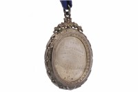 Lot 113 - LATE VICTORIAN LARGE SILVER MEDAL maker's mark...