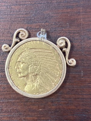 Lot 132 - USA GOLD INDIAN HEAD FIVE DOLLAR HALF EAGLE