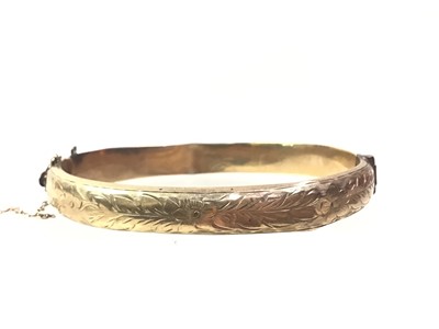 Lot 308 - GOLD BANGLE