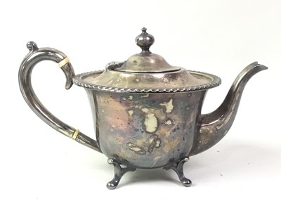 Lot 319 - SILVER PLATED TEA SERVICE