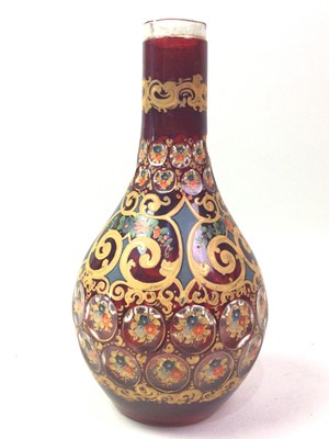 Lot 361 - RUBY GLASS DECANTER