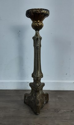 Lot 336 - BRASS CANDLESTICK