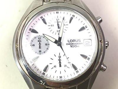 Lot 370 - MILITARY ISSUE: LORUS CHRONOGRAPH WRIST WATCH