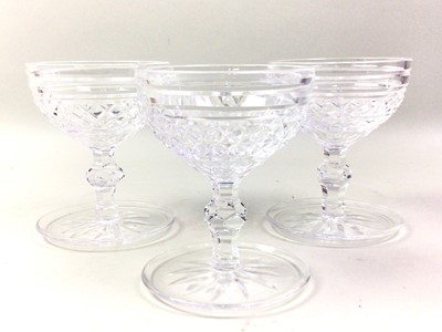 Lot 386 - GROUP OF WATERFORD CRYSTAL GLASSES