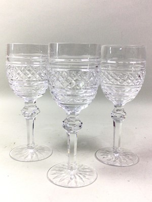 Lot 388 - SET OF EIGHT WATERFORD CRYSTAL GLASSES