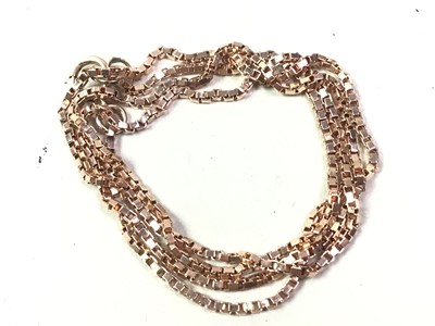 Lot 342 - TWO GOLD NECKLACES