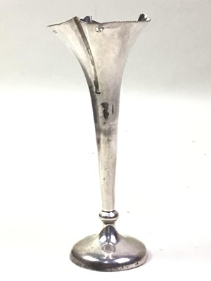 Lot 406 - EDWARDIAN SILVER BUD VASE