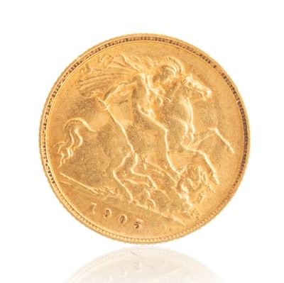 Lot 142 - EDWARDIAN HALF SOVEREIGN