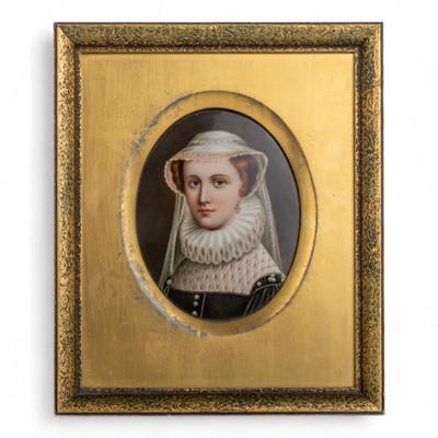 Lot 1434 - VICTORIAN PORTRAIT MINIATURE