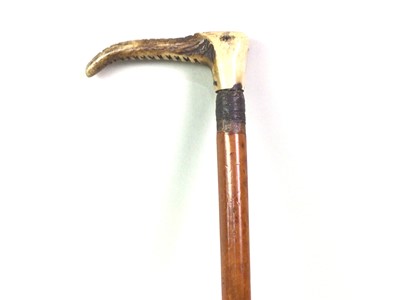 Lot 427 - HORN HANDLED A RIDING CROP