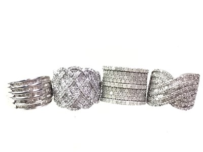 Lot 480 - FOUR SILVER RINGS