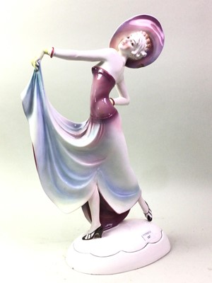 Lot 187 - ART DECO STYLE PORCELAIN FIGURE