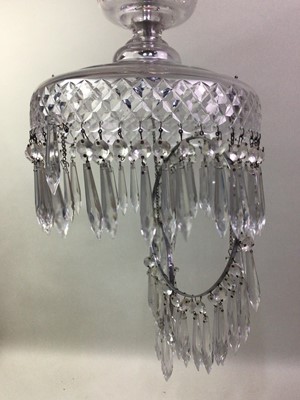 Lot 504 - GLASS CEILING LIGHT FITTING