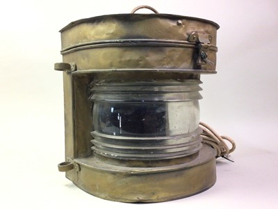 Lot 509 - BRASS SHIPS LAMP