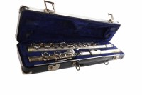 Lot 641 - W. T. ARMSTRONG SILVER PLATED FLUTE engraved...