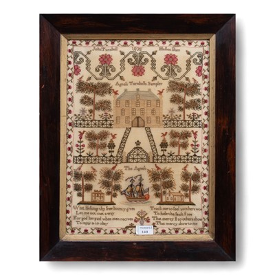 Lot 1441 - WILLIAM IV SCOTTISH SEWN SAMPLER