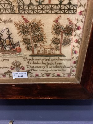 Lot 1441 - WILLIAM IV SCOTTISH SEWN SAMPLER