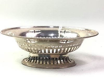 Lot 536 - SILVER BON BON DISH