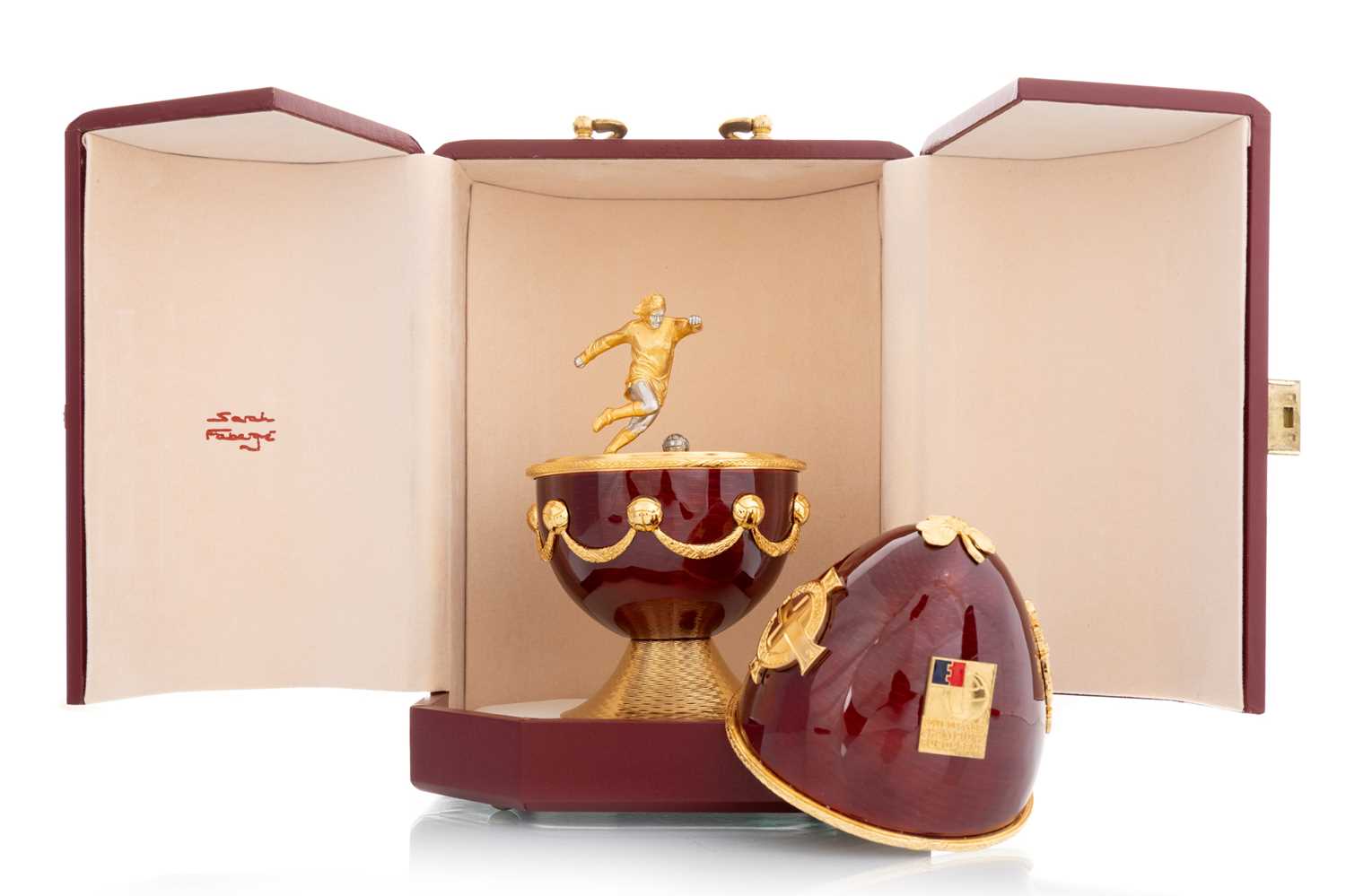 Lot THE GEORGE BEST FABRGÉ EGG BY SARAH FABERGÉ