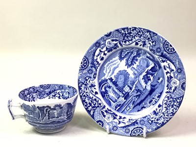 Lot 564 - COPELAND SPODE ITALIAN BLUE AND WHITE PART TEA SERVICE